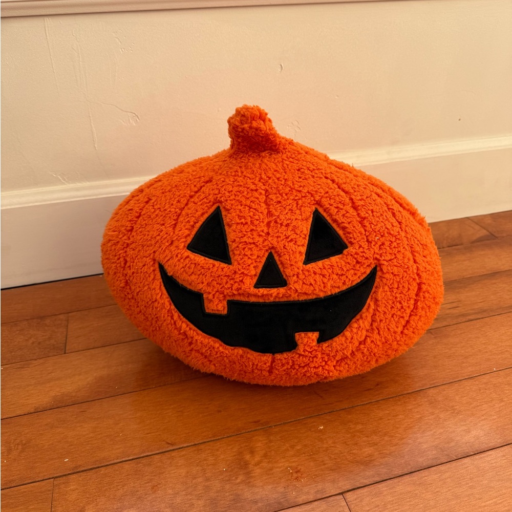 Orange Pumpkin Plush Pillow